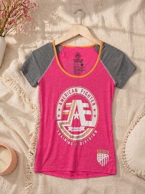 American Fighter pink shirt XS